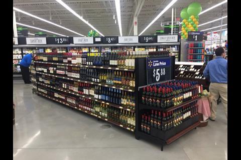 Walmart Neighborhood Market alcohol